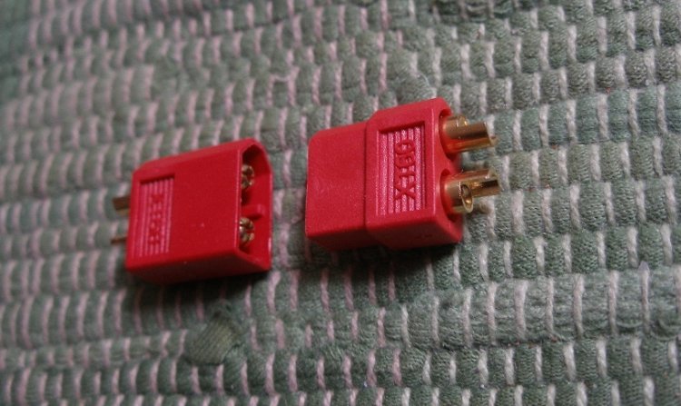 XT60 Hochstromstecker, rot, 1 Paar - zum Schließen ins Bild klicken