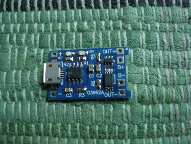 Protection (PCB) und Ladeboard 1S, 1 Ampere, USB-C - zum Schließen ins Bild klicken
