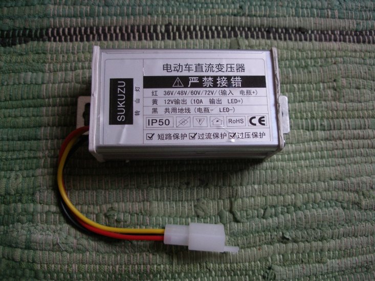 Spannungswandler 24-72V DC auf 12V DC, 5A-10A - zum Schließen ins Bild klicken
