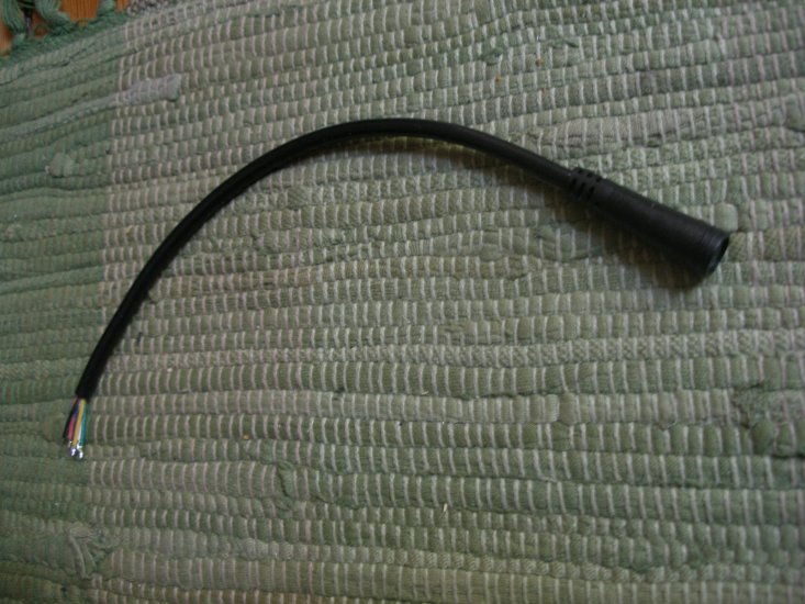5Pin Ebike Stecker, female, ca. 8 mm Duchmesser, mit ca. 20cm Ka - zum Schließen ins Bild klicken