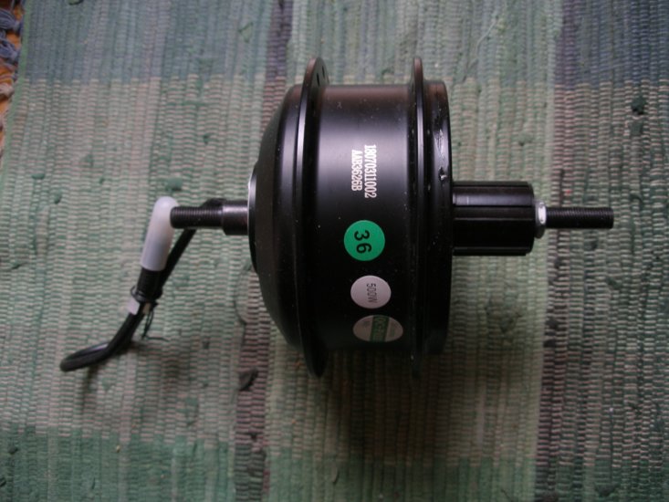 Tongsheng Motor hinten, high torque, CST 330 RPM, 500W, schwarz - zum Schließen ins Bild klicken