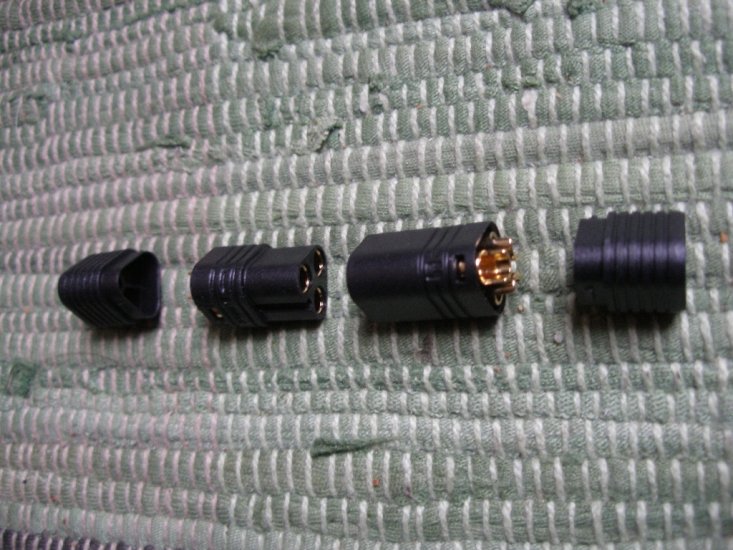 MT60 Hochstromstecker, schwarz, 1 Paar, genuine - zum Schließen ins Bild klicken