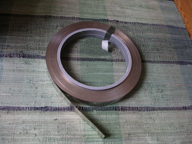 Nickelband 45 mm x 0,15 mm - zum Schließen ins Bild klicken