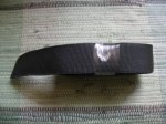 Schrumpfschlauch aus Gewebe, Flachmaß 19 mm, schwarz, 3:1