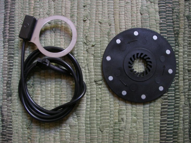 PAS Sensor Edelstahl gepulstes Signal, 1 m, Scheibe 10 Magnete - zum Schließen ins Bild klicken