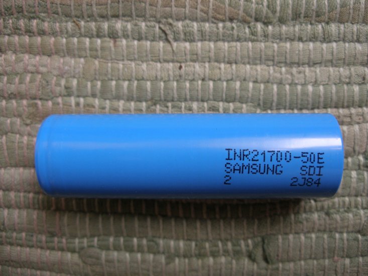 Samsung INR21700-50E mit 5000 mAh - zum Schließen ins Bild klicken