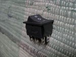 Schalter 2 polig, EIN/AUS/EIN 20 Ampere