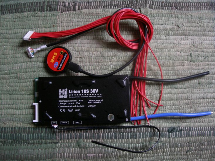 Smart BMS II, 10S, bis ca. 40 Ampere, bluetooth - zum Schließen ins Bild klicken