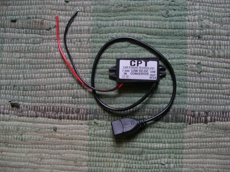 Spannungswandler 10 - 50 V auf 5 Volt USB A, ca. 2A - zum Schließen ins Bild klicken