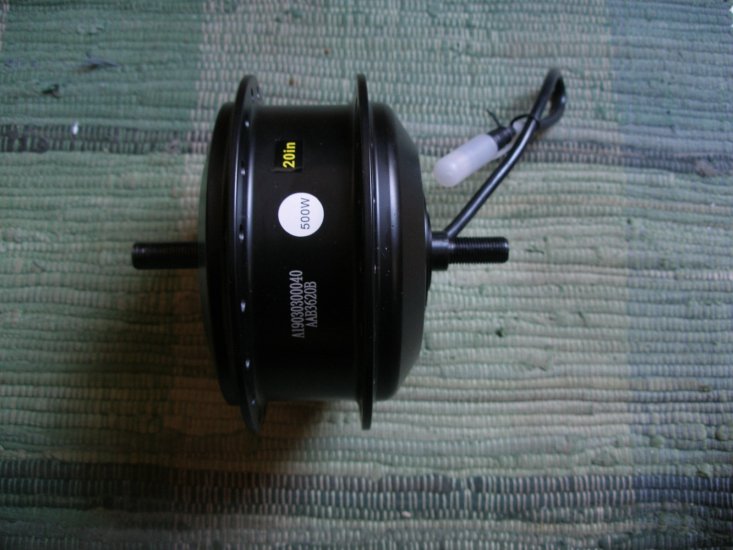 Tongsheng Motor vorne, high torque, 330 RPM, 500W, schwarz - zum Schließen ins Bild klicken