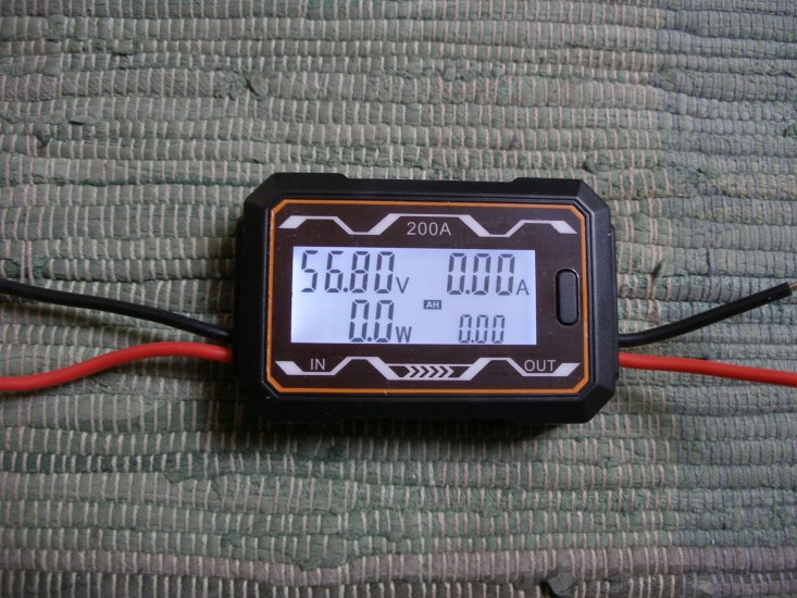 Wattmeter 5-60V, 200A, Typ I - zum Schließen ins Bild klicken
