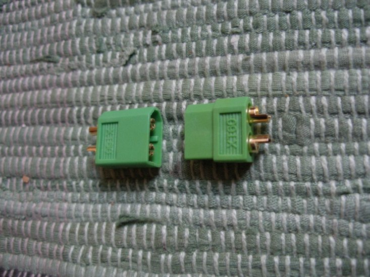 XT60 Hochstromstecker, grün, 1 Paar - zum Schließen ins Bild klicken
