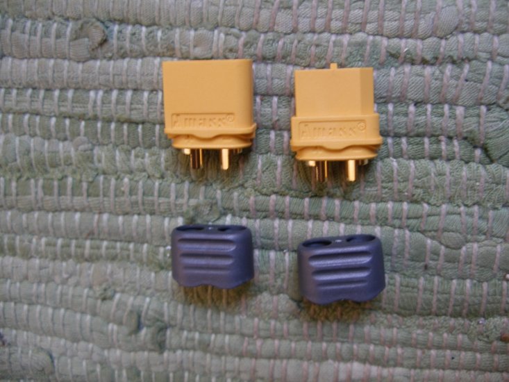XT60H Hochstromstecker, gelb, 1 Paar, genuine - zum Schließen ins Bild klicken