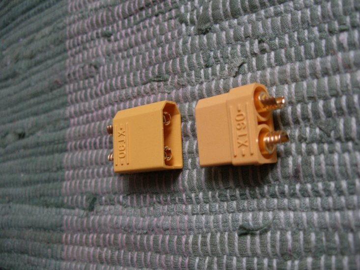 XT90 Hochstromstecker, gelb, 1 Paar, genuine - zum Schließen ins Bild klicken